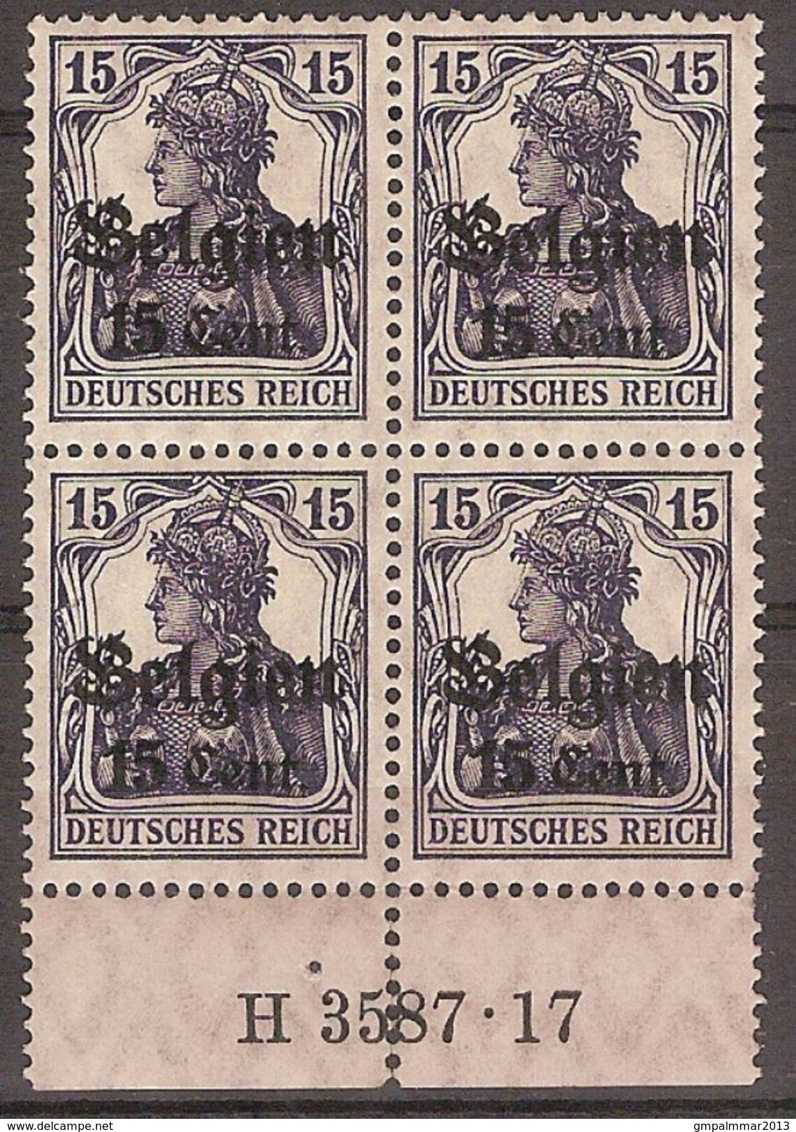 Nr. OC 16 / BZ 16 In Blok Van 4 ** MNH Met Bladboord ; Staat Zie Scan ! Inzet Aan 5 &euro; ! - OC55/105 Eupen & Malmédy