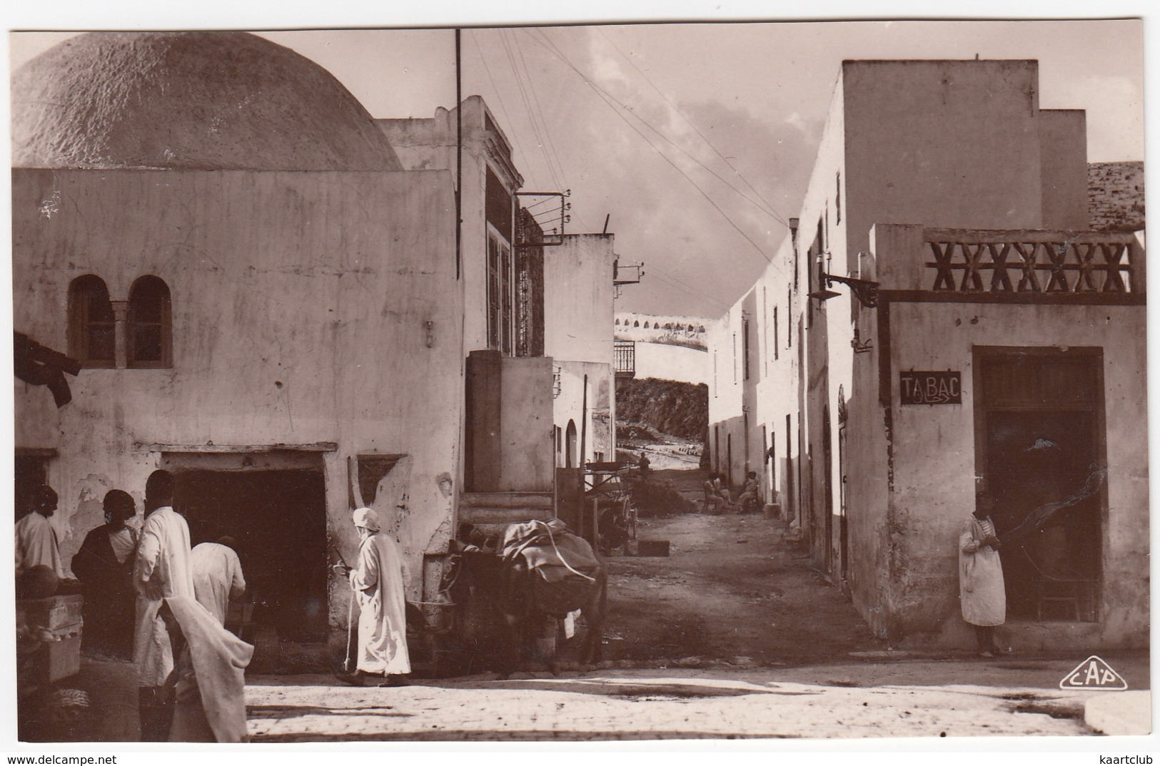 Bizerte - Rue Bab Khoukka  - (1936) - (Tunesie) - Tunesië