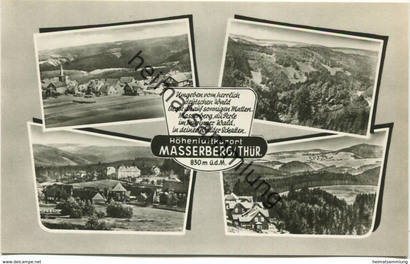 Masserberg - Foto-AK 60er Jahre - Verlag Richard Zieschank Rudolfstadt - Masserberg