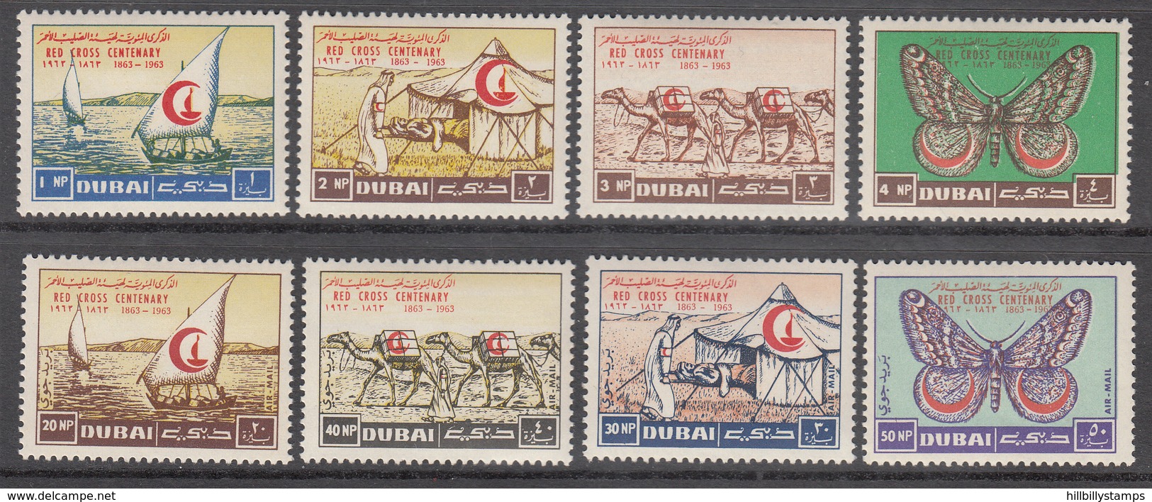 DUBAI    SCOTT NO.  18-21,C9-12      MNH      YEAR  1963 - Autres - Asie