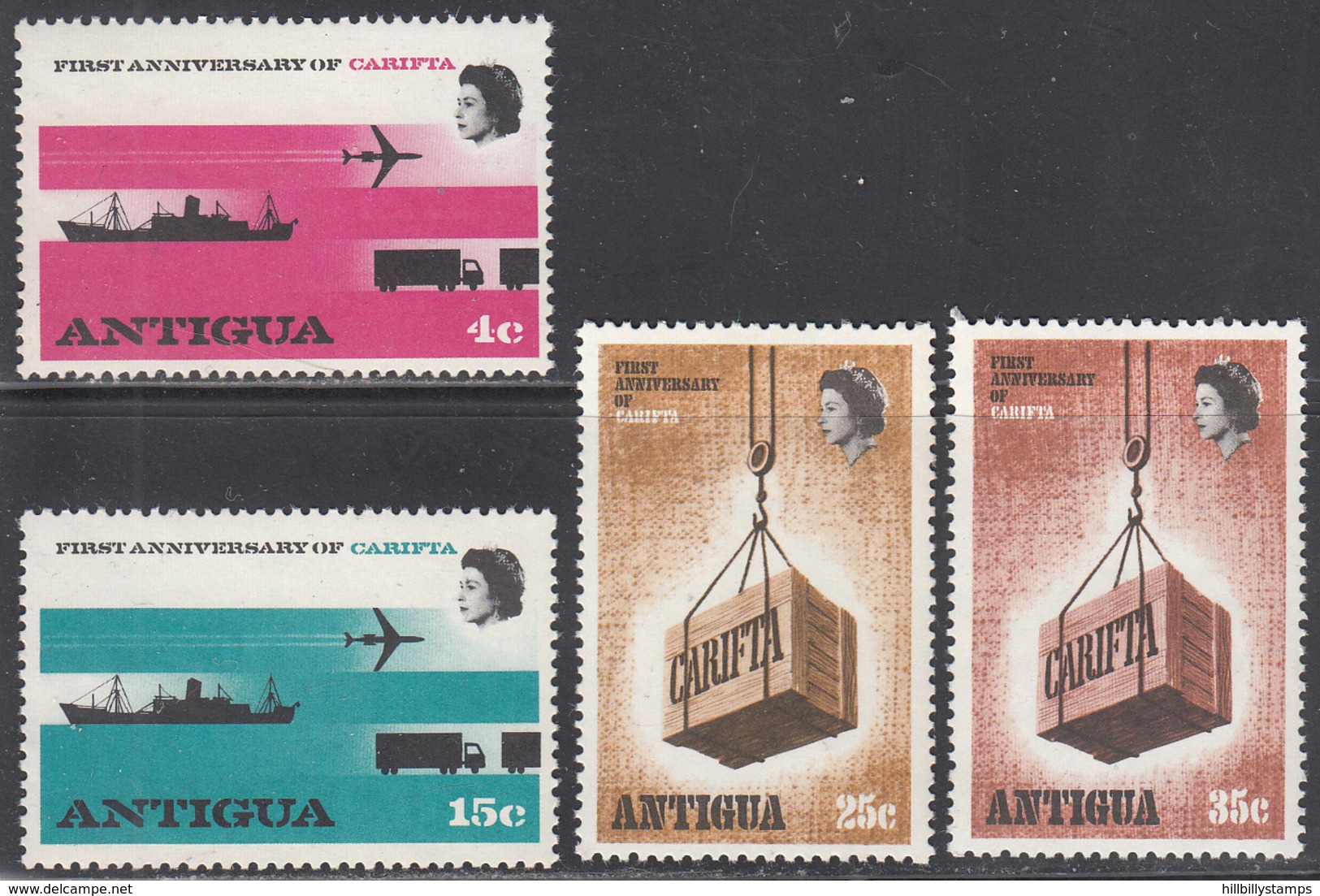 ANTIGUA    SCOTT NO.  217-20      MNH      YEAR  1969 - 1960-1981 Autonomie Interne