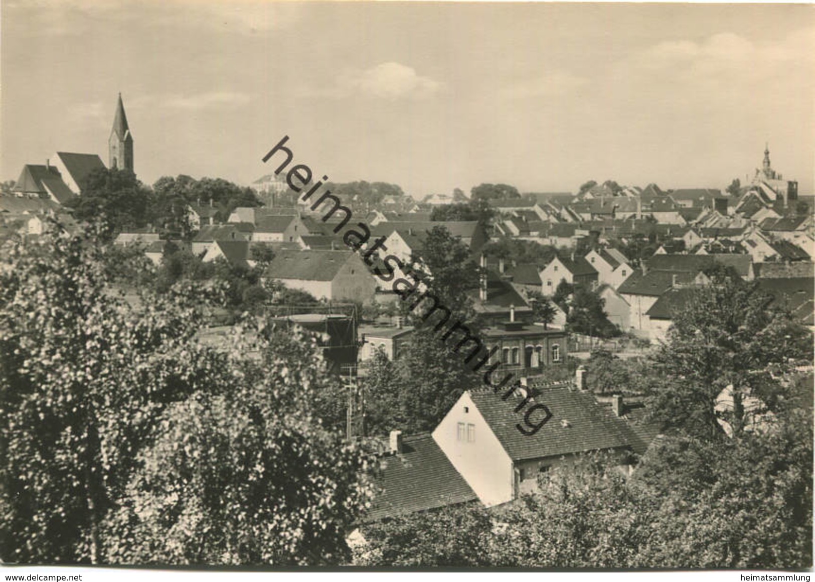 Dahlen - Blick Vom Burgberg - Foto-AK-Grossformat 1962 - Verlag VEB Bild Und Heimat Reichenbach - Dahlen