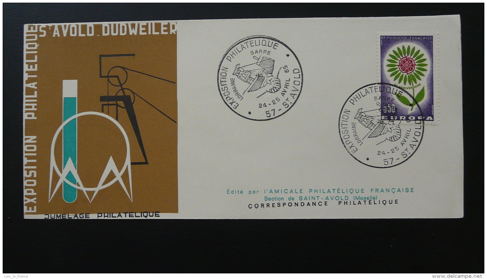 Jumelage Philatélique Saint-Avold Dudweiler Lettre Cover FDC 1965 - Storia Postale