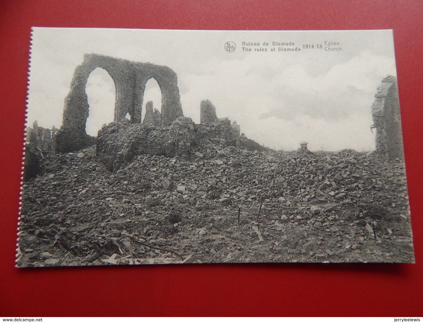 MILITARIA - DIKSMUIDE - DIXMUDE  - Ruïnes - 1914-18 -   L' Eglise - Guerre 1914-18