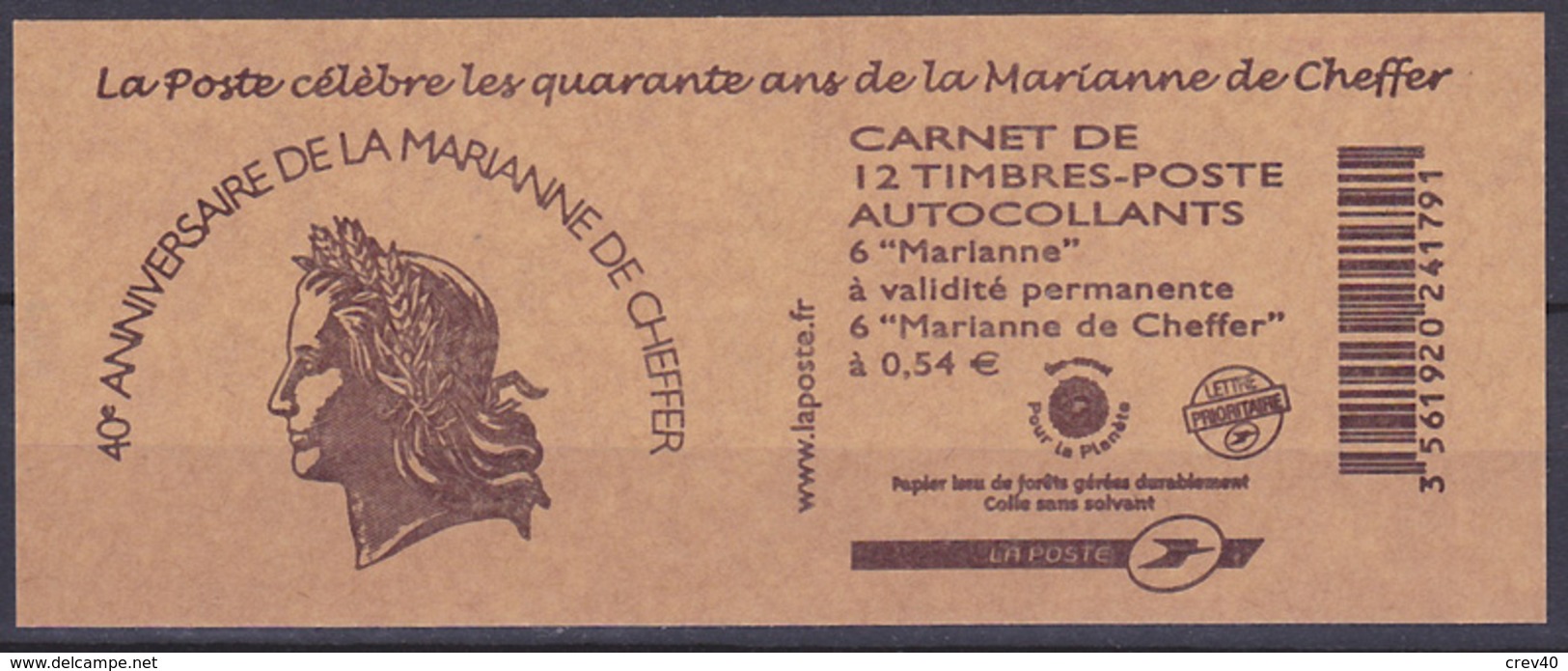 Carnet Neuf ** N° 1515(Yvert) France 2007 - Marianne De Lamouche Et Marianne De Cheffer - Modernes : 1959-...