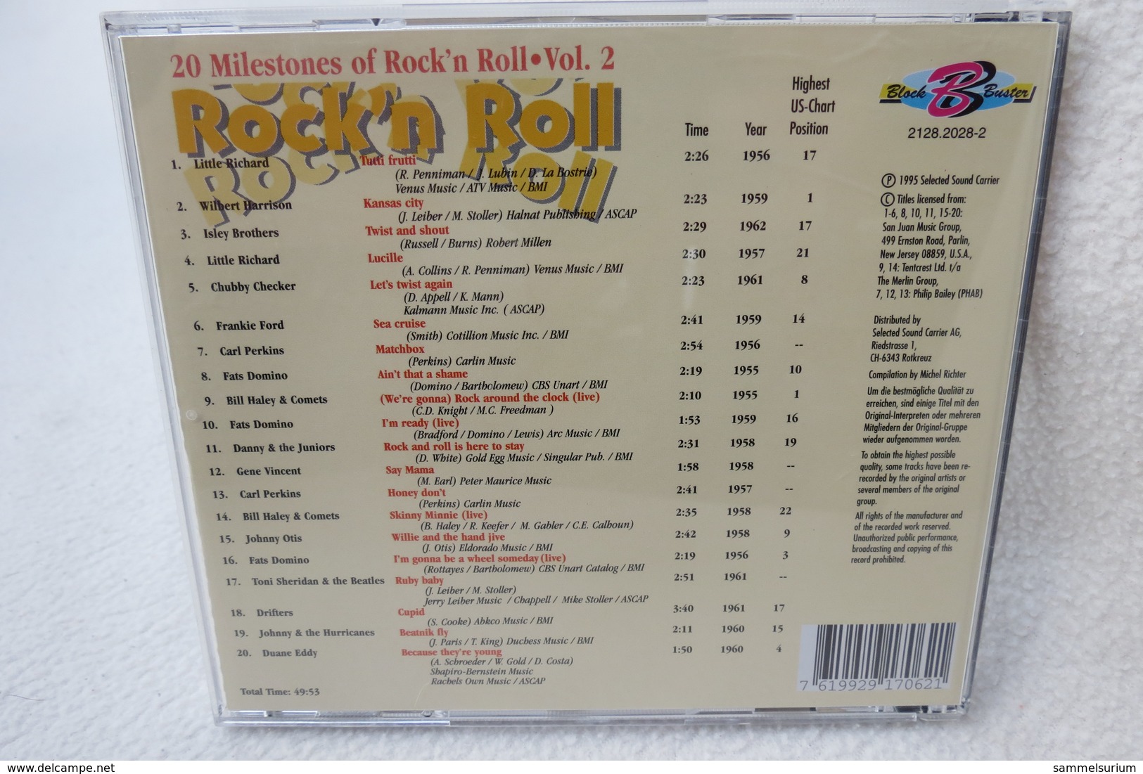 CD "20 Milestones Of Rock´n Roll" Vol. 2 - Hit-Compilations