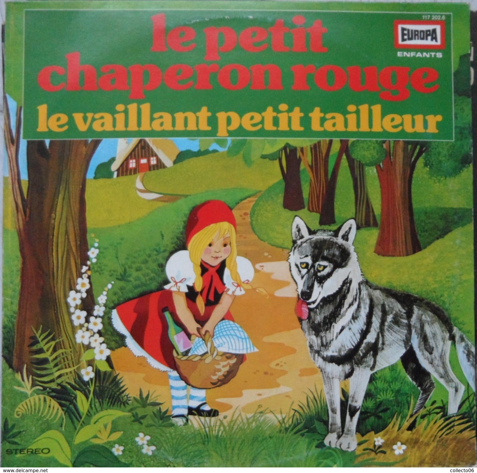 Disque Petit 33 Tours Le Petit Chaperon Rouge Le Vaillant Petit Tailleur - Kinderlieder