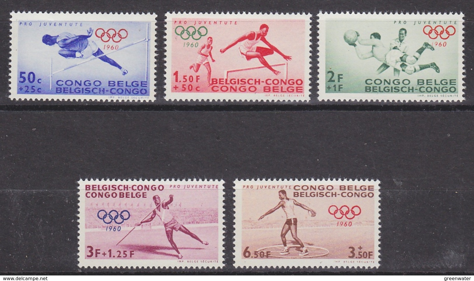 Belgisch Congo 1960 Olympische Spelen 5w ** Mnh  (34330) - Ongebruikt