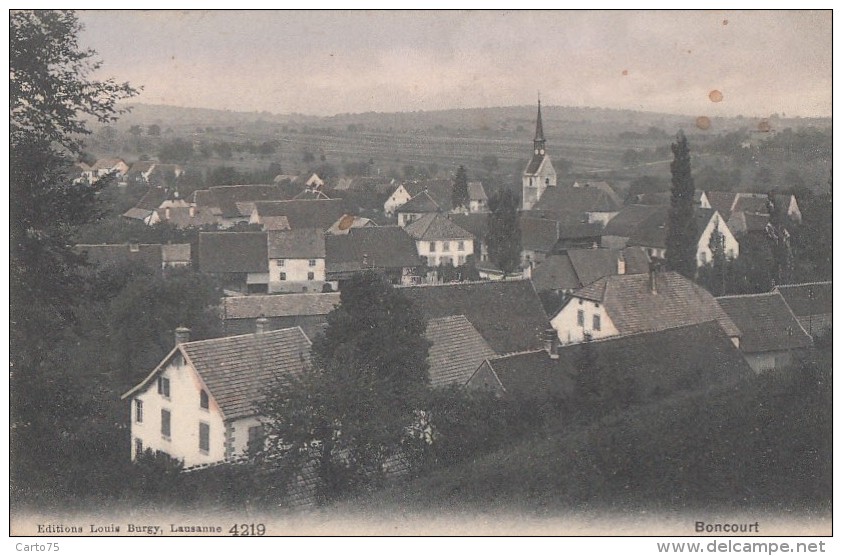 Suisse - Boncourt - Ville - Datée De Joncherey 1907 - Boncourt