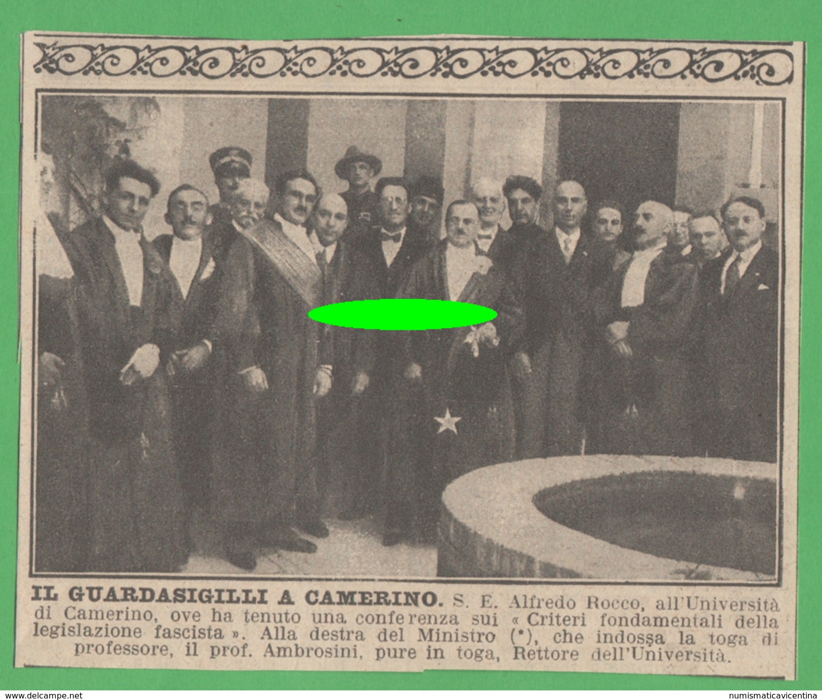 Camerino Visita Del Guardasigilli 1926 - Altri & Non Classificati