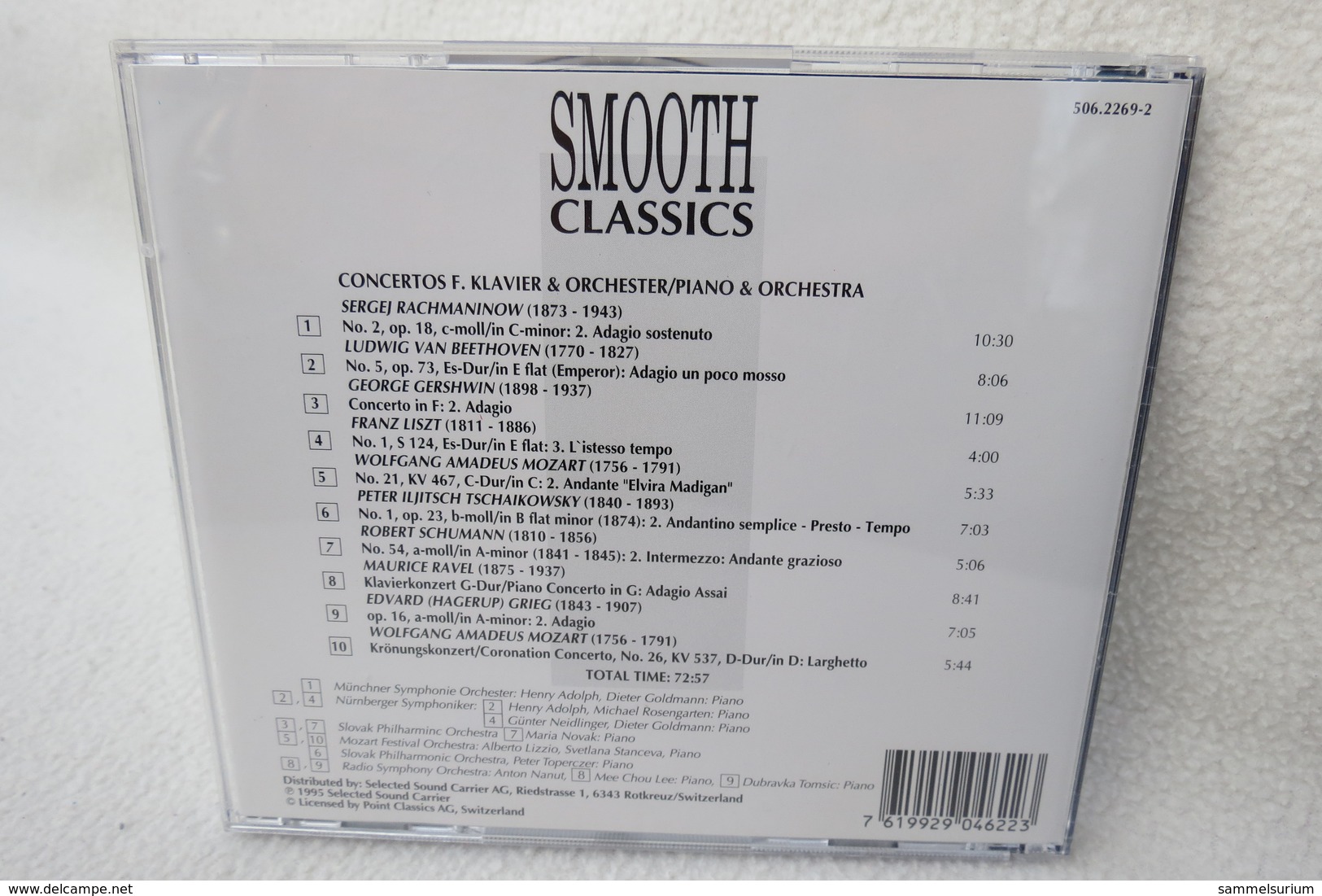 CD "Smooth Classics" Klavierkonzerte Rachmaninow, Beethoven - Klassik