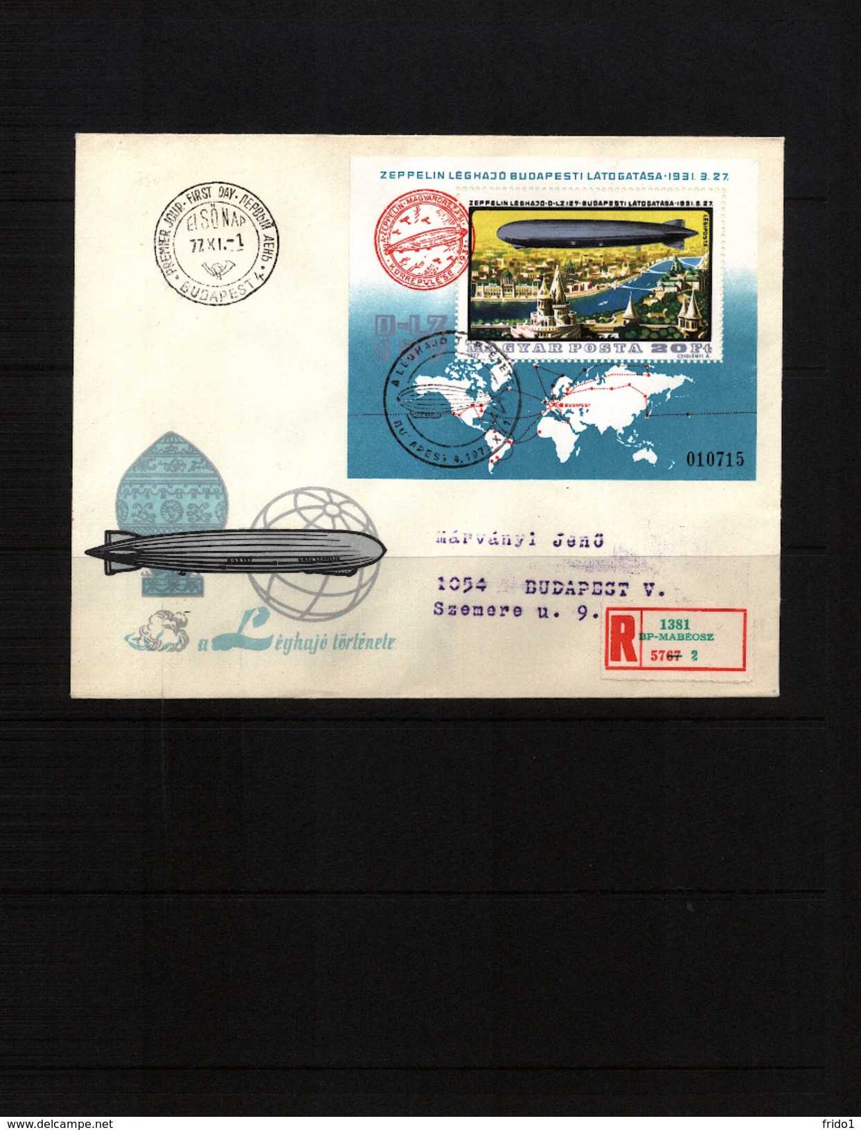 Hungary / Ungarn 1977  Michel Block 127A FDC - Briefe U. Dokumente