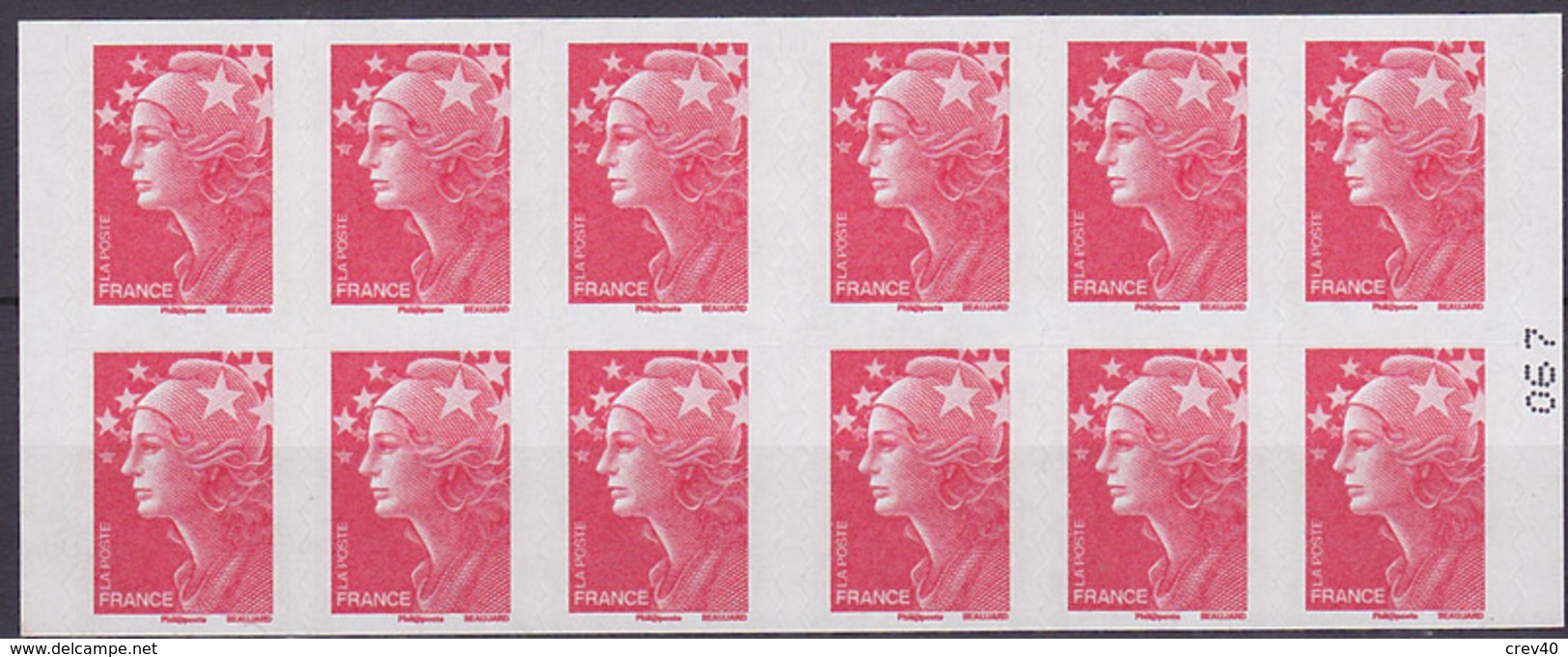 Carnet Neuf ** N° 4197-C11(Yvert) France 2009 - Marianne De Beaujard, Réservation Pochettes De Timbres - Modernes : 1959-...