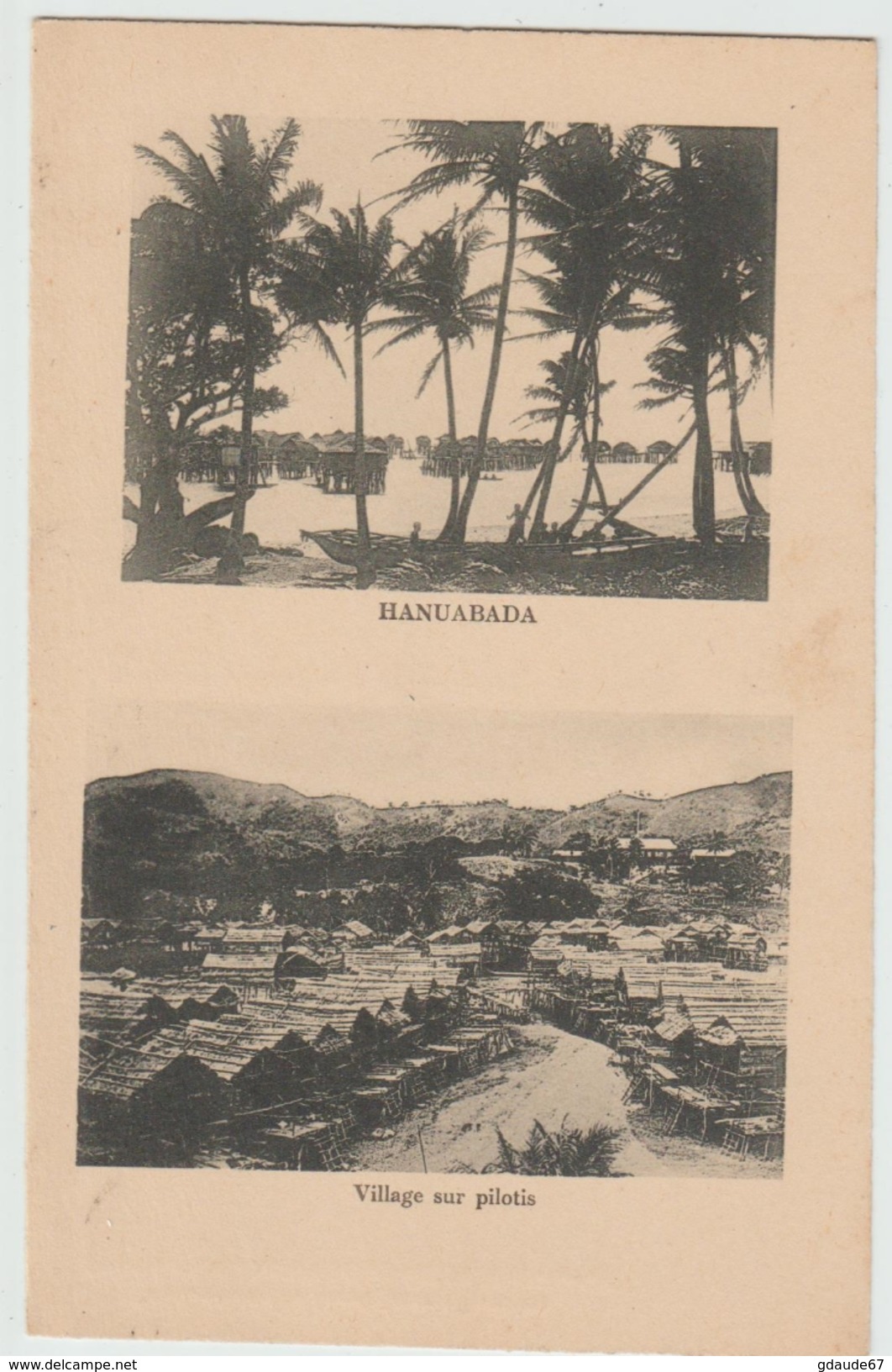 HANUABADA (PAPOUASIE NOUVELLE GUINEE) - VILLAGE SUR PILOTIS - Papua New Guinea