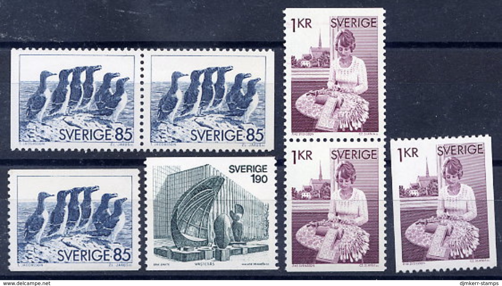 SWEDEN 1976 Definitives MNH / **.  Michel 936-38 - Ungebraucht