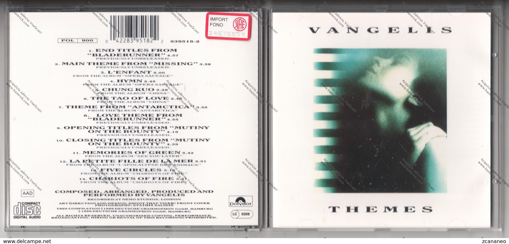 CD VANGELIS THEMES - - Classica