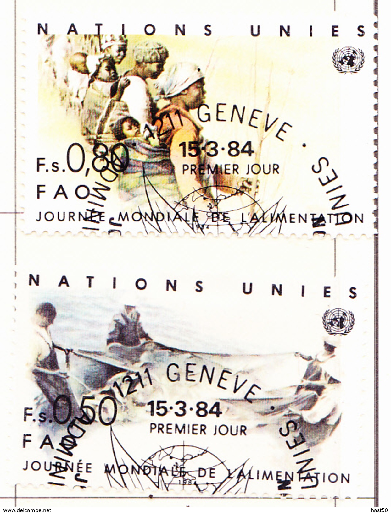 UN Genf Geneva Geneve - Welternährungstag/World Food Day (Mi.Nr.: 120/1) 1984 - Gest. Used Obl - Gebraucht