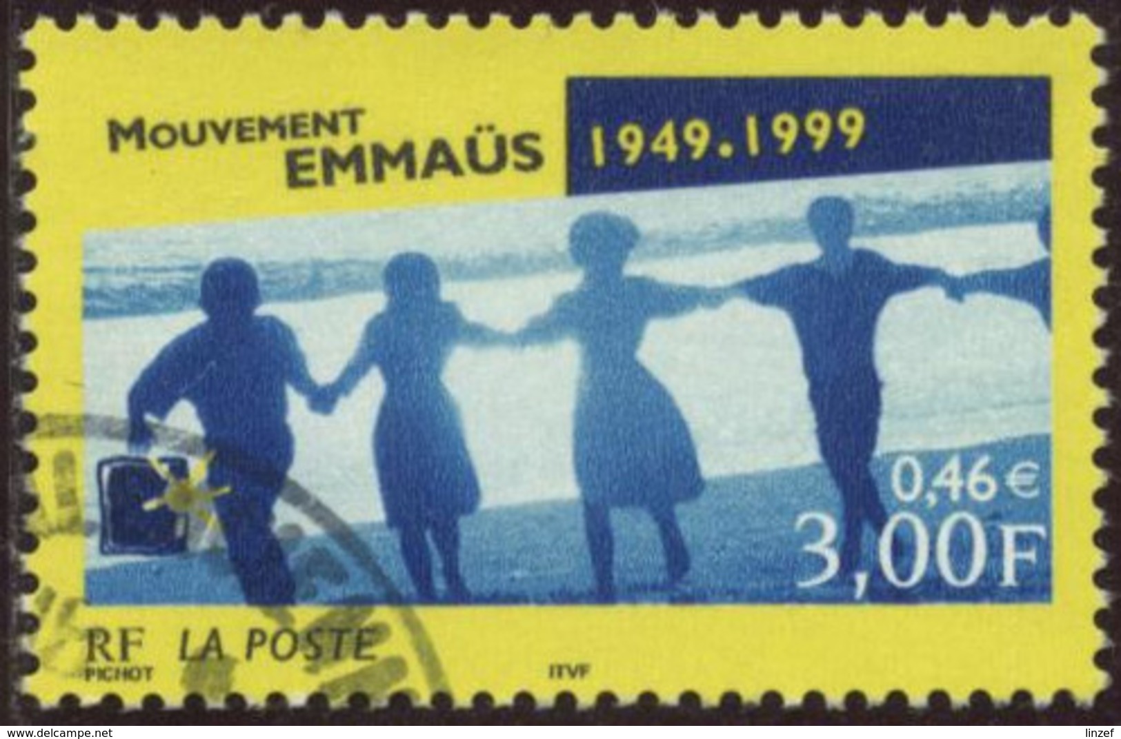 France Yv. N°3282 - Mouvement Emmaüs - Oblitéré - Gebraucht