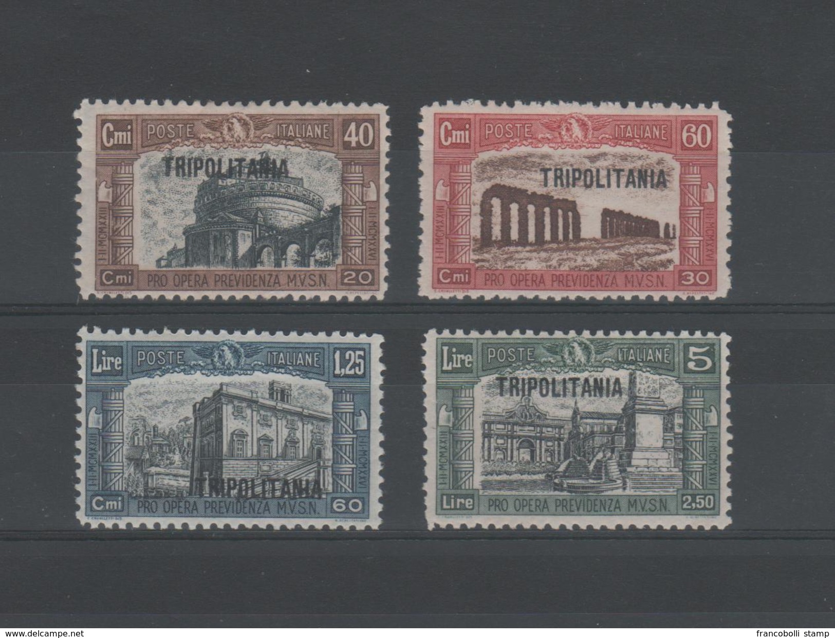 1927 Tripolitania Milizia I Serie Cpl MNH - Tripolitania