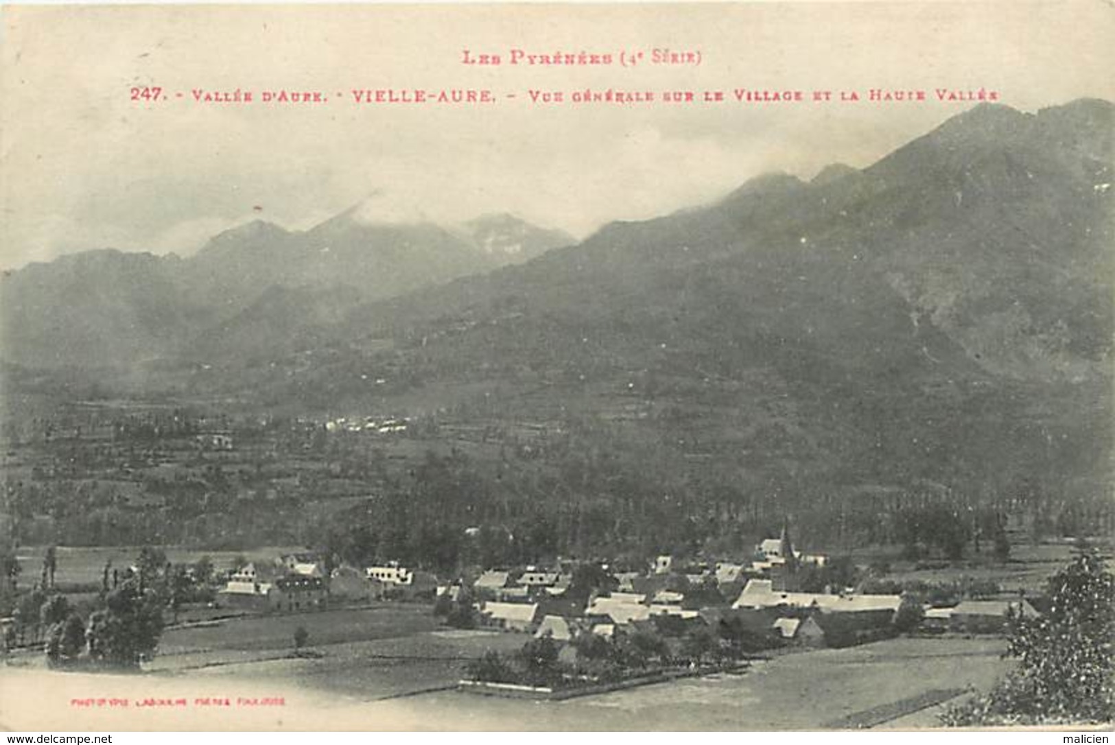 Dpts Divers-ref-MM27- Hautes Pyrenees - Vielle Aure - Vue Generale - Labouche N° 247 - Carte Bon Etat - - Vielle Aure