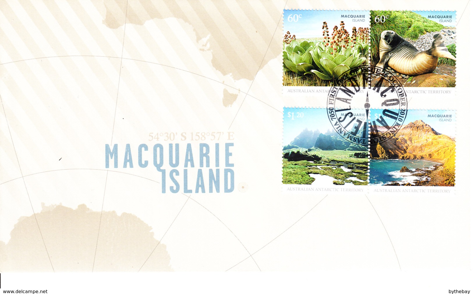 Australian Antarctic Territory FDC 2010 Block Of 4 Macquarie Island - FDC