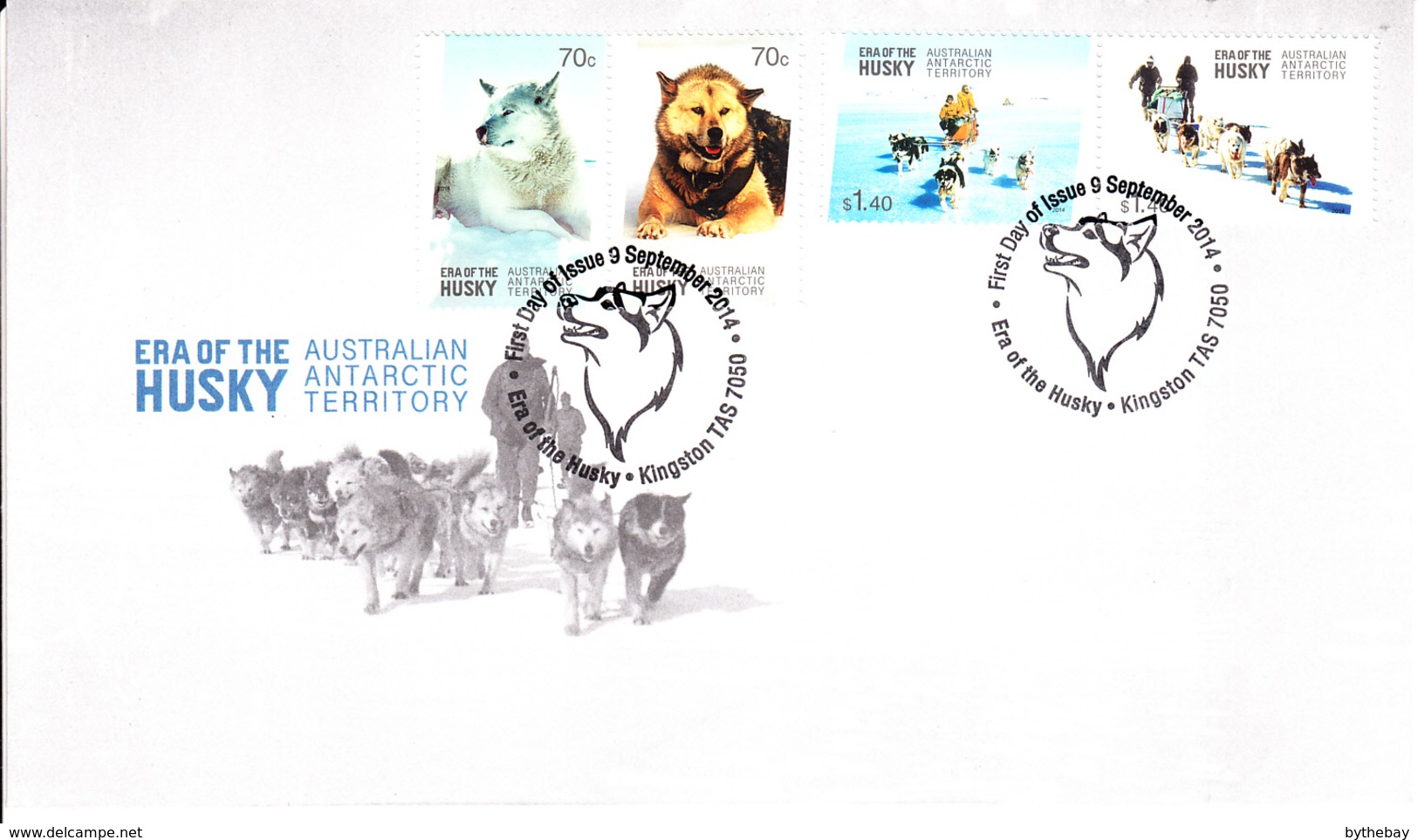 Australian Antarctic Territory FDC 2014 Set Of 4 Era Of The Husky - FDC
