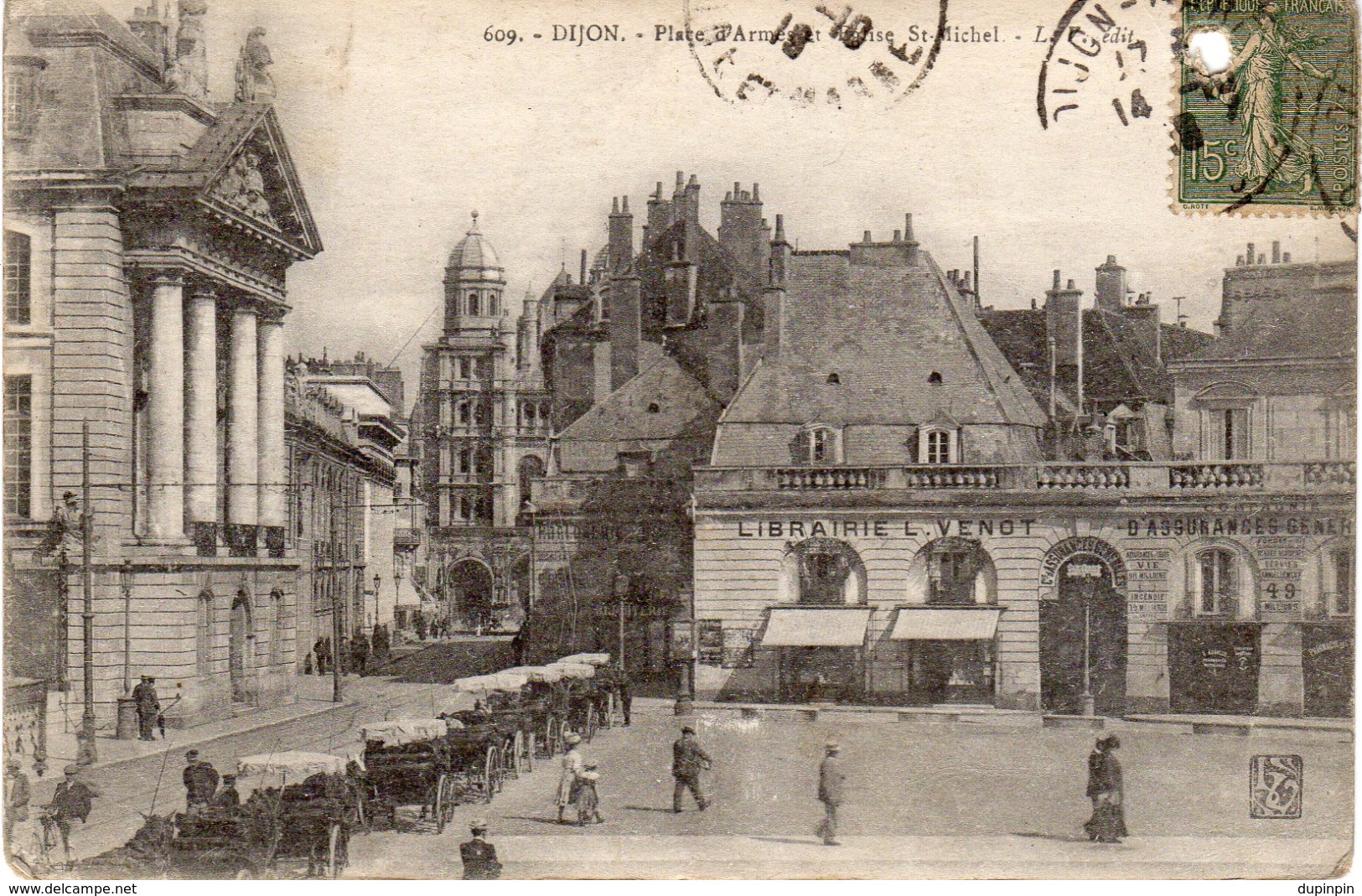 DIJON  -  Place D'Armes Et L'Eglise St Michel - Dijon