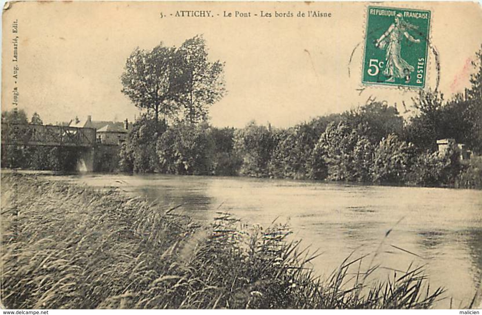 Dpts Divers-ref-LL988-  Oise - Attichy - Bords De L Aisne - Pont - Ponts - - Attichy