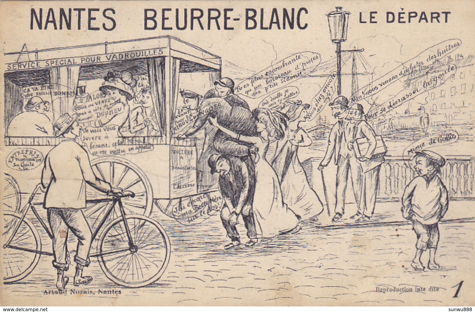 Nantes Beurre-Blanc - Le Départ (service Pour Vadrouilles) - Humour