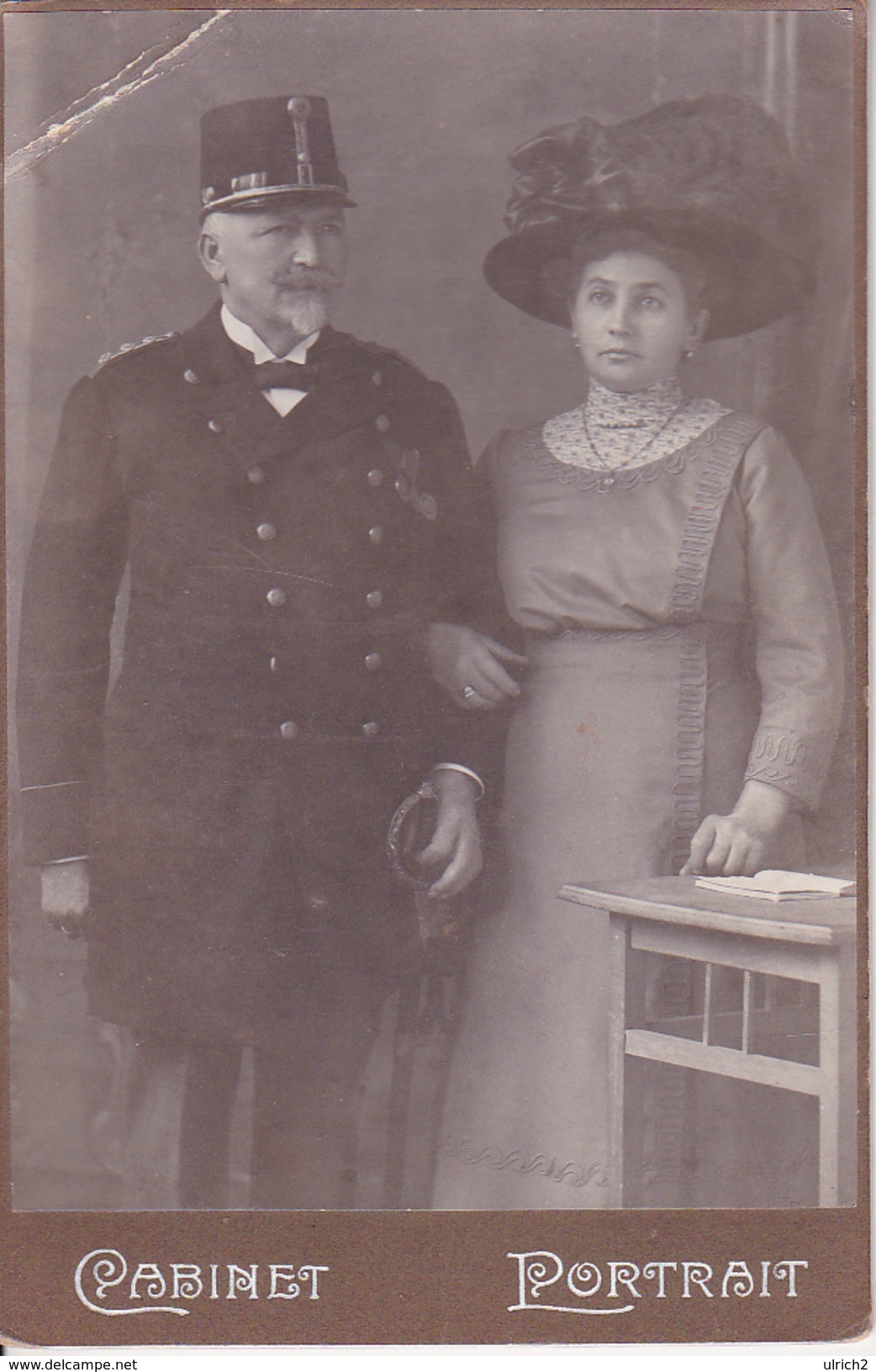 Foto K.u.k. Soldat Mit Dame - Österreich-Ungarn - Atelier Rosa, Liesing - 1. WK - 14*10cm (26490) - Krieg, Militär