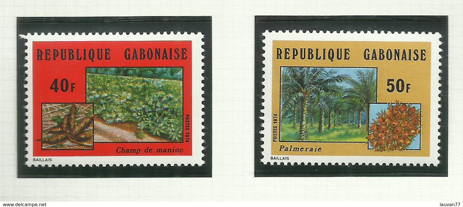 Gabon  N°336 à 341 Neufs** Cote 3.60 Euros - Gabon (1960-...)