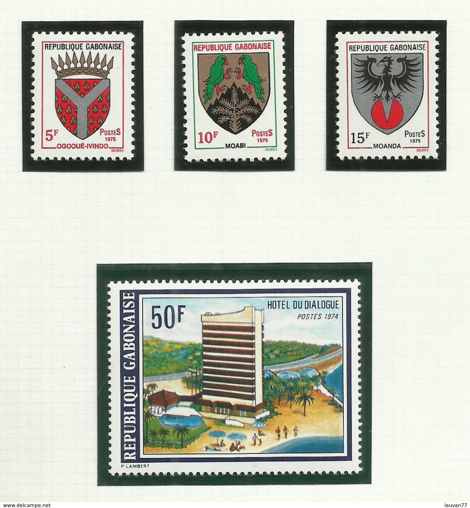 Gabon  N°336 à 341 Neufs** Cote 3.60 Euros - Gabon (1960-...)