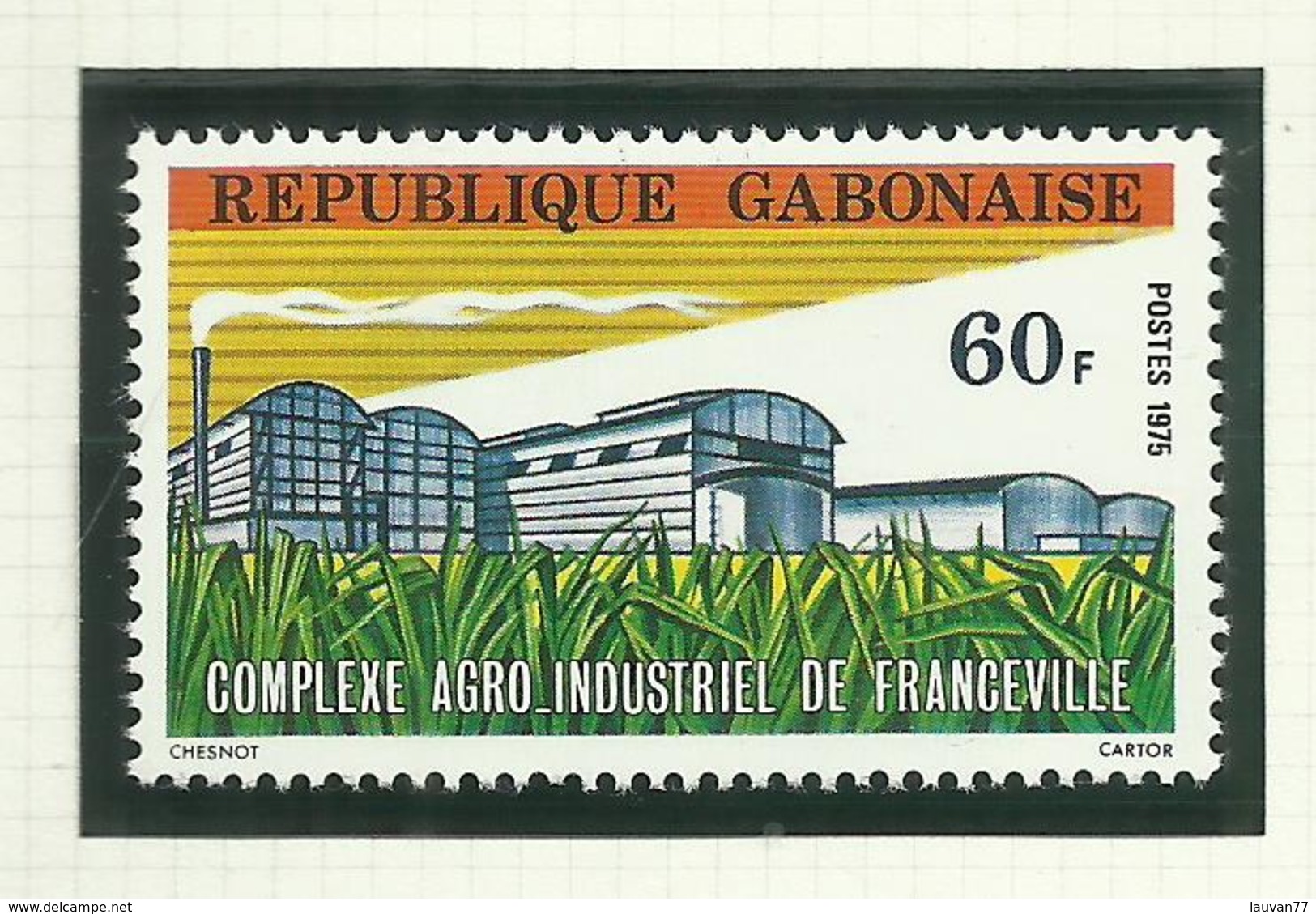 Gabon  N°342, 351, 356 Neufs** Cote 3 Euros - Gabon