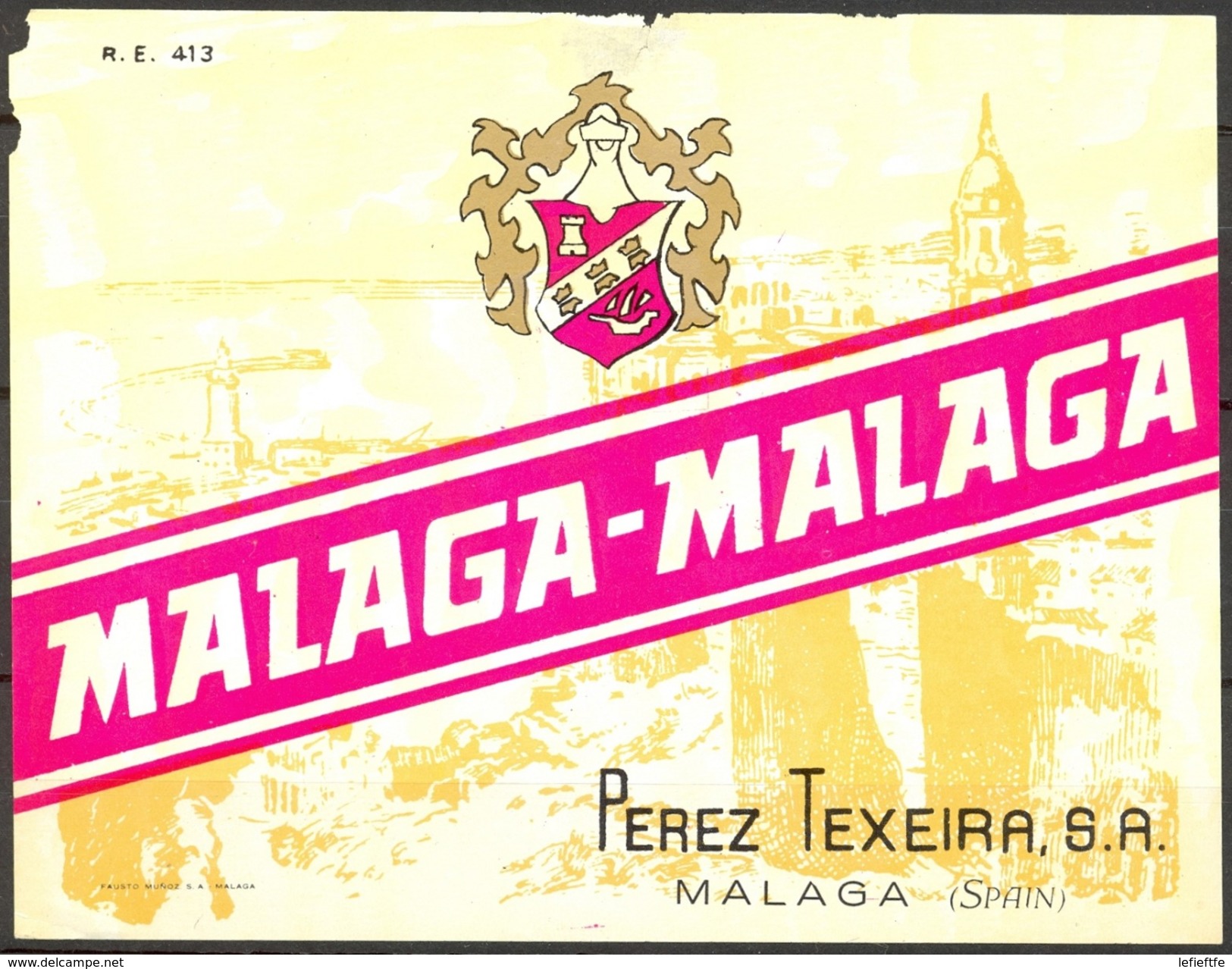 548 - Espagne - Malaga - Malaga - Perez Texeira - Malaga - Rotwein