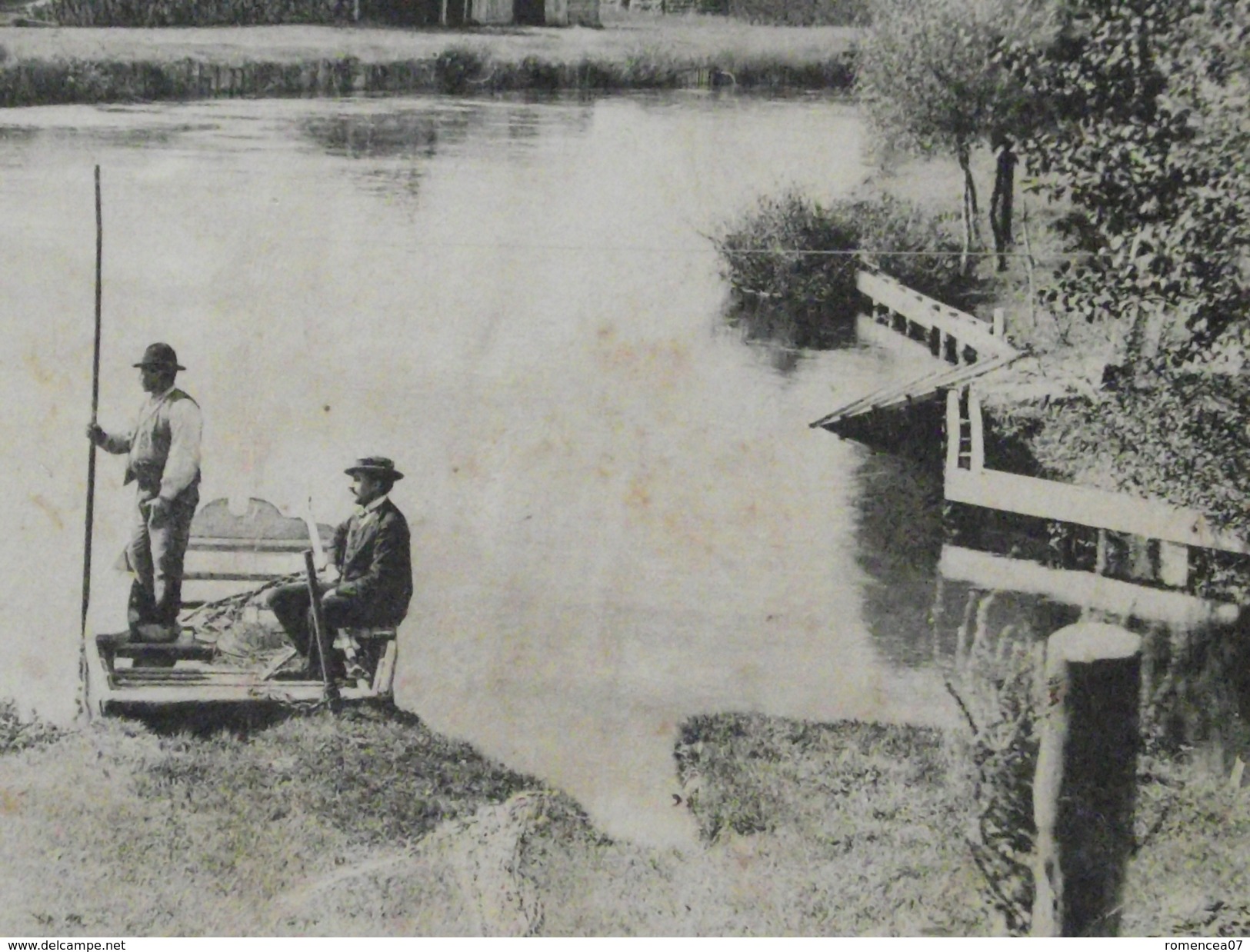 Les EGLISOTTES (Gironde) - Près COUTRAS - PASSAGE Du BAC Aux USINES à PAPIERS De MONTFOURAT - Voyagée Le 14 Mars 1907 - Autres & Non Classés