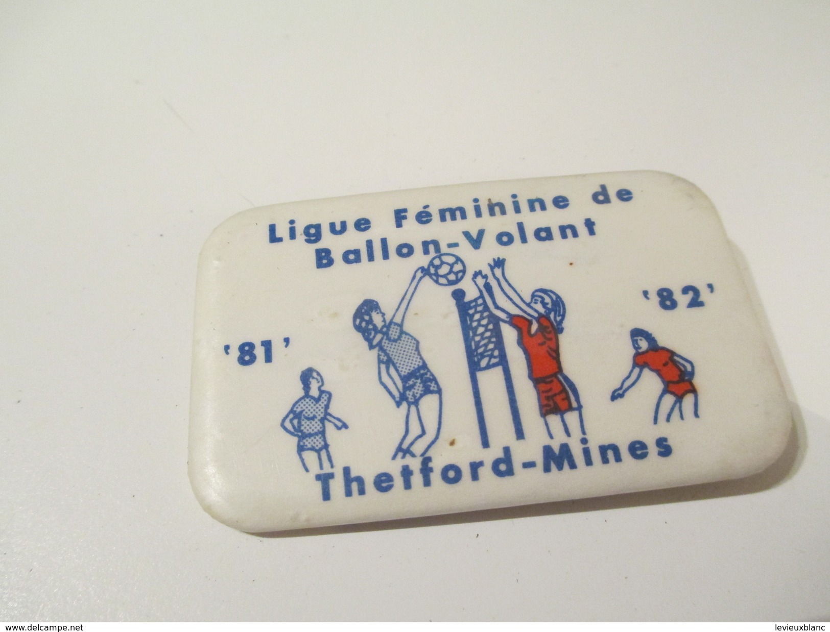 Badge événementiel / Canada / Montréal /Sport/Ligue Féminine De Ballon-Volant/Thetford-Mines/1981-82   BAD120 - Otros & Sin Clasificación