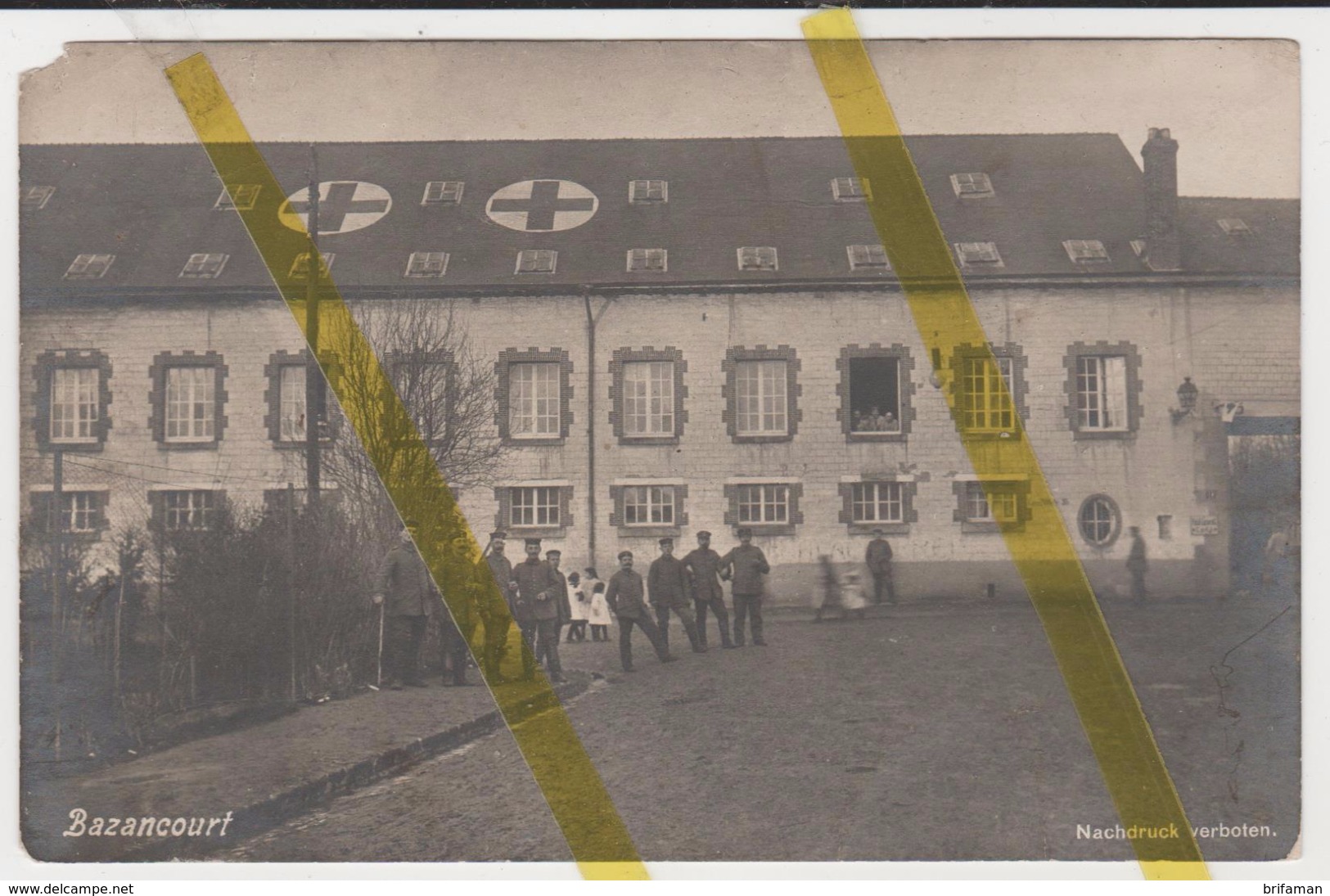 51 MARNE BAZANCOURT  Canton De BOURGOGNE CARTE PHOTO ALLEMANDE   MILITARIA 1914/1918 WW1 WK1 - Bazancourt