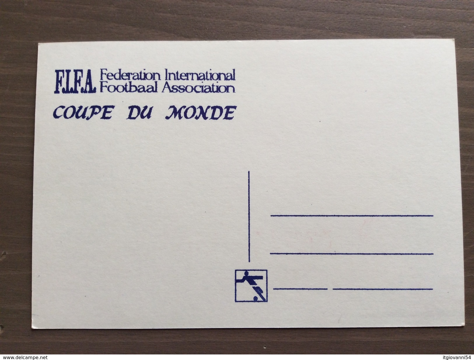 Cartolina Ufficiale Campionato Mondiale Calcio France '98 Annullo 1° Giorno Parigi 12-12-1995 - Fútbol