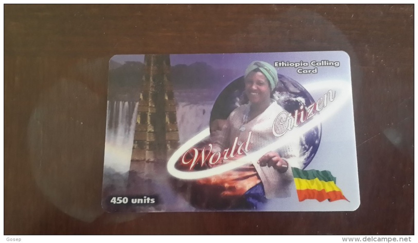 Ethiopia-world Citizen-ethiopis Calling Card 450units-mint Card+1card Prepiad Free - Etiopía