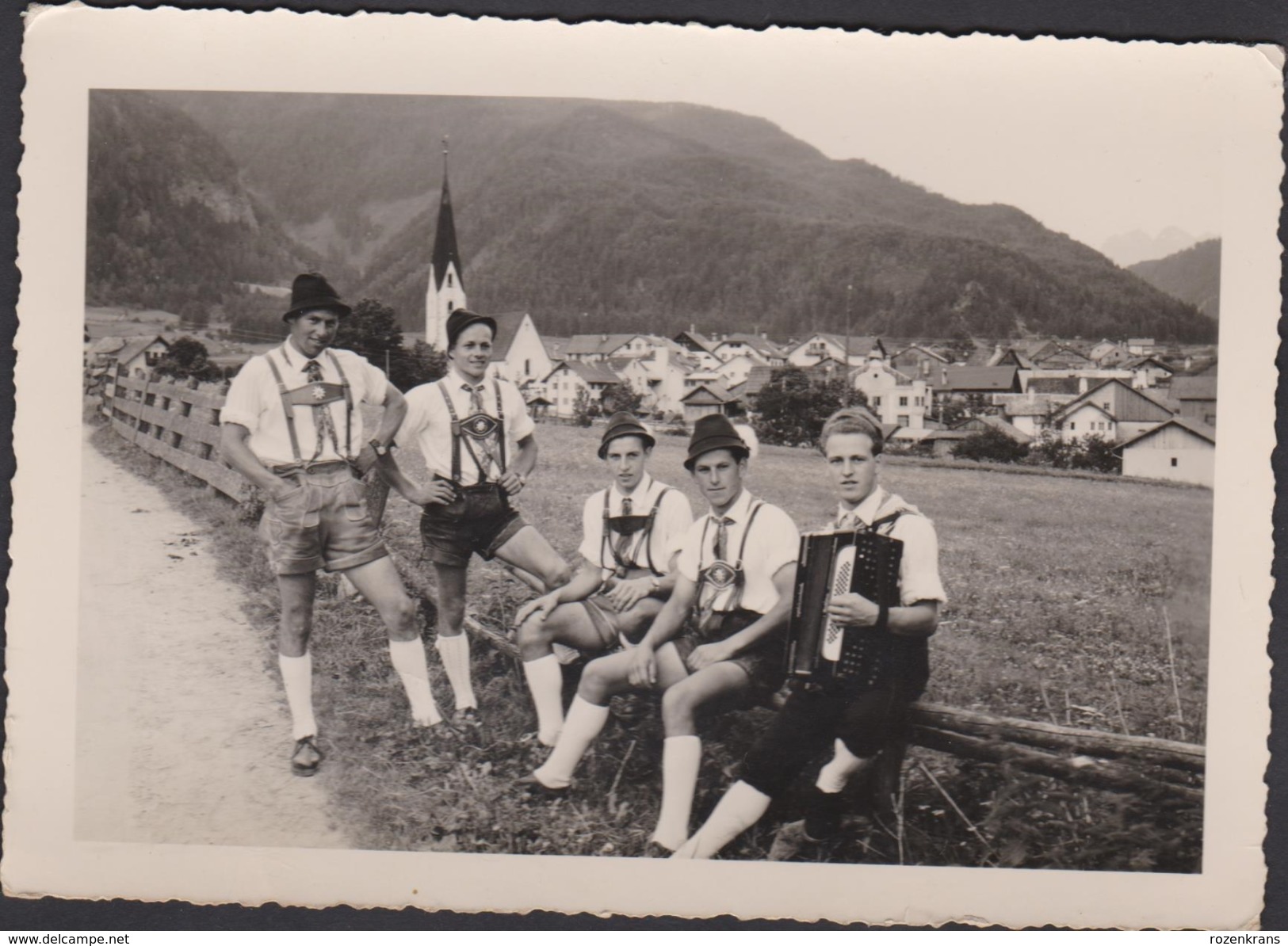 Grote Kaart Oostenrijk Muziek Musicians Harmonica Accordion Accordéon Akkordeon Tirol Österreich Autriche Austria - Oetz