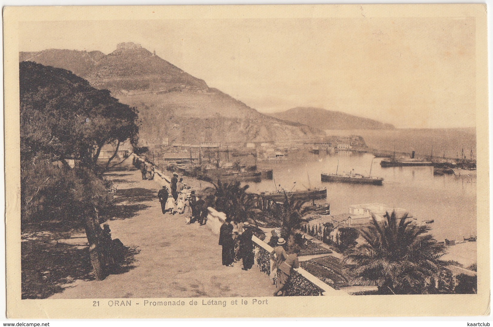 Oran -  Promenade De Létang Et Le Port -  (Edition Continental Tabac Oran)  - (Algerie) - Plaatsen