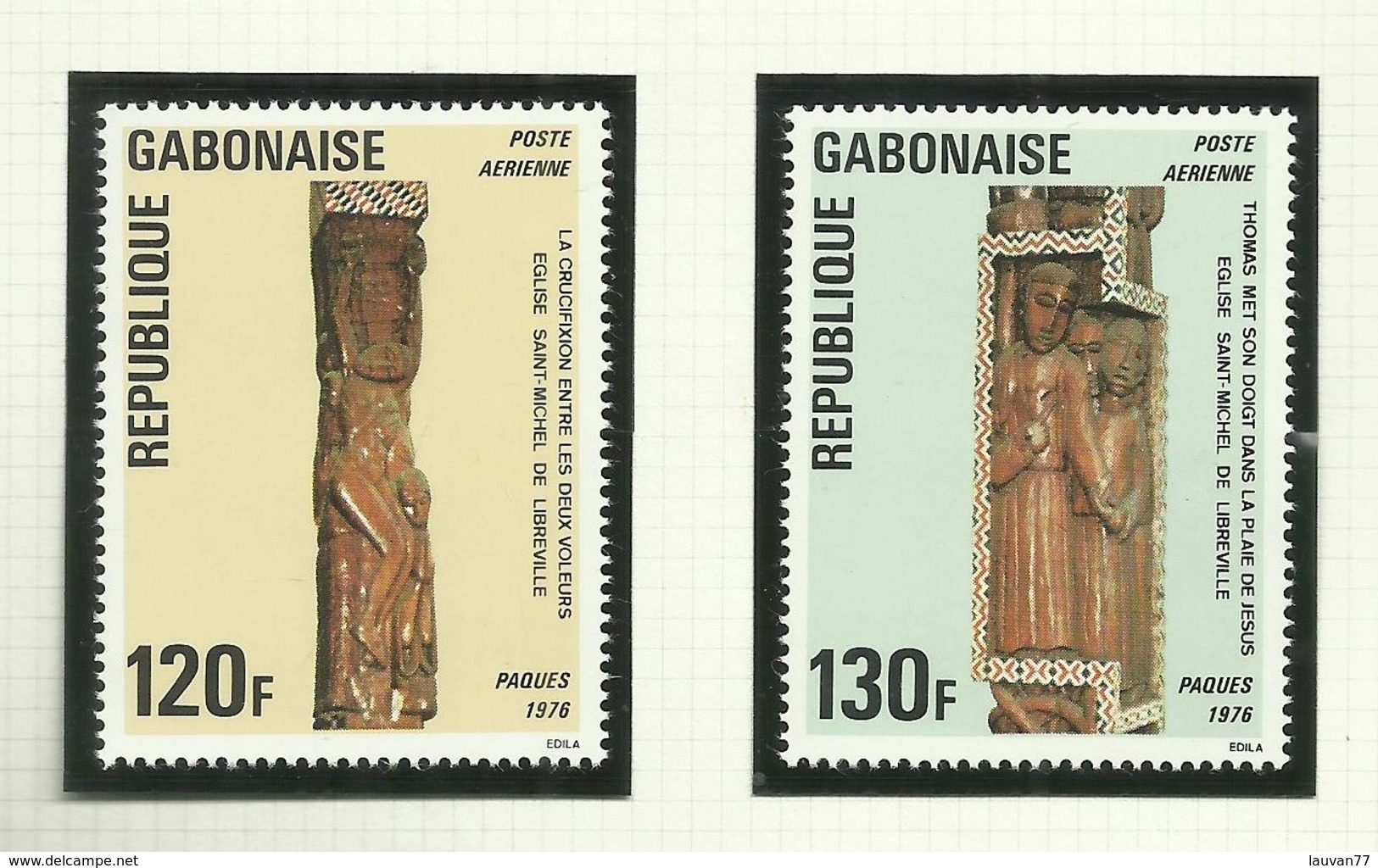 Gabon  POSTE AERIENNE N°174, 175 Neufs** Cote 3.65 Euros - Gabon