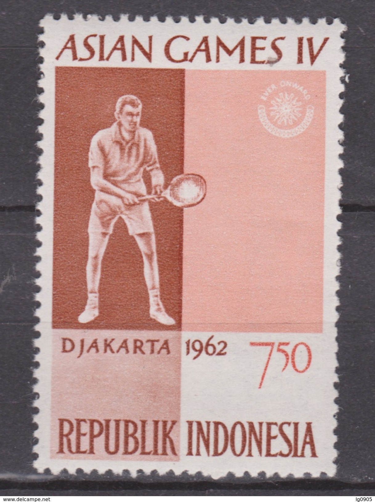 Indonesia Indonesie Nr 352 MNH; Tennis, Jouer Au Tennis, Jugar Al Tennis 1962 NOW MANY STAMPS INDONESIA VERY CHEAP - Tennis