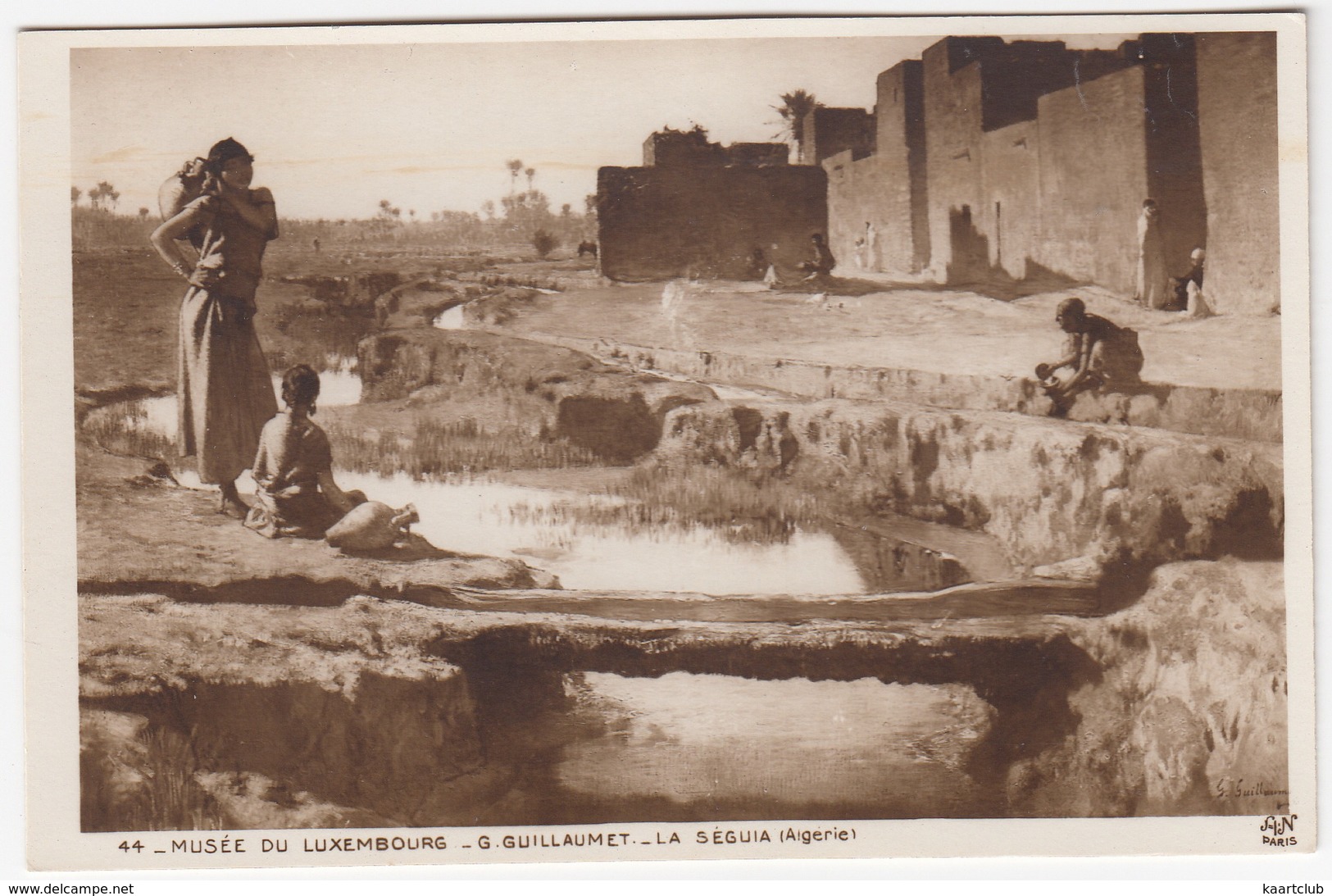 La Séguia (G. Guillaumet - 44 - Musée Du Luxembourg)  - (Algerie) - Scenes