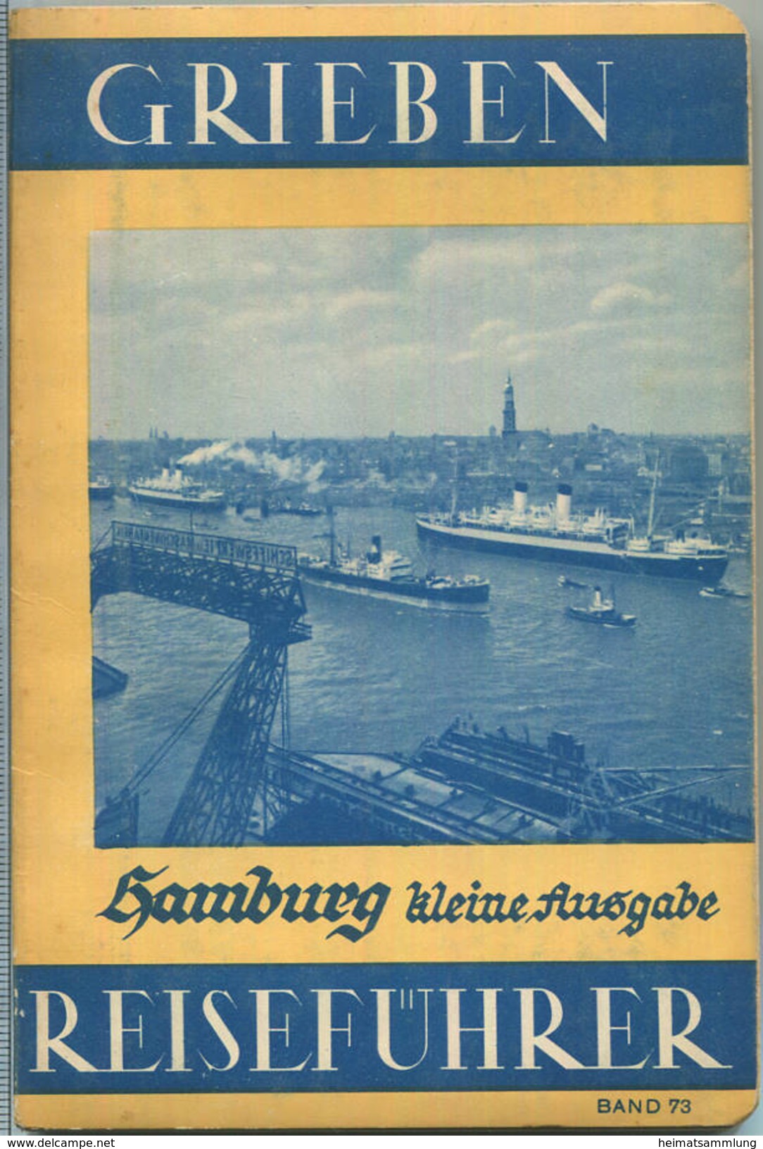 Hamburg - 1937 - Mit Vier Karten - 76 Seiten - Band 73 Der Griebens Reiseführer - Hamburg