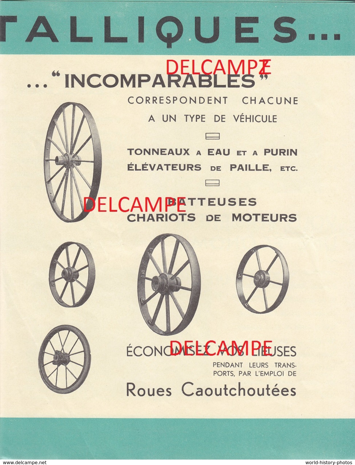 Dépliant Publicitaire  6 Pages  - ST DIZIER (Haute Marne)  Usines De La MOTTE - Roues Métalliques - Chariots - Transports