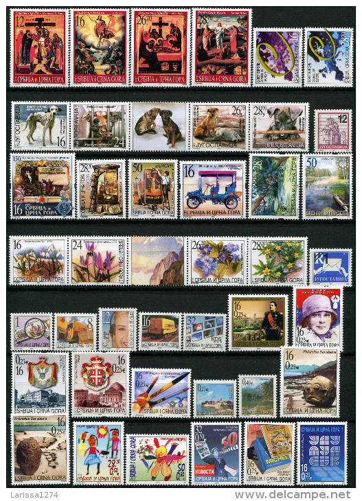 SERBIA And MONTENEGRO 2003 Complete Year MNH - Années Complètes