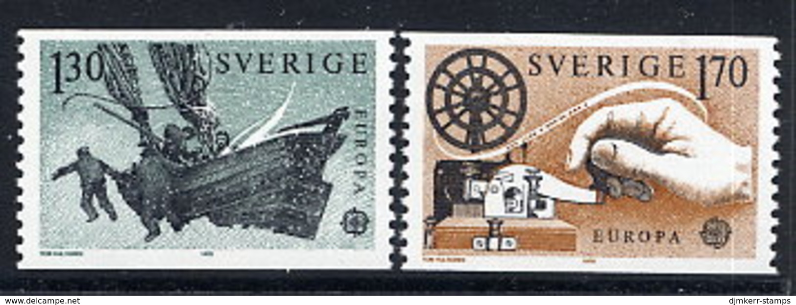 SWEDEN 1979 Europa: Post And Telecommunications MNH / **.  Michel 1058-59 - Nuevos