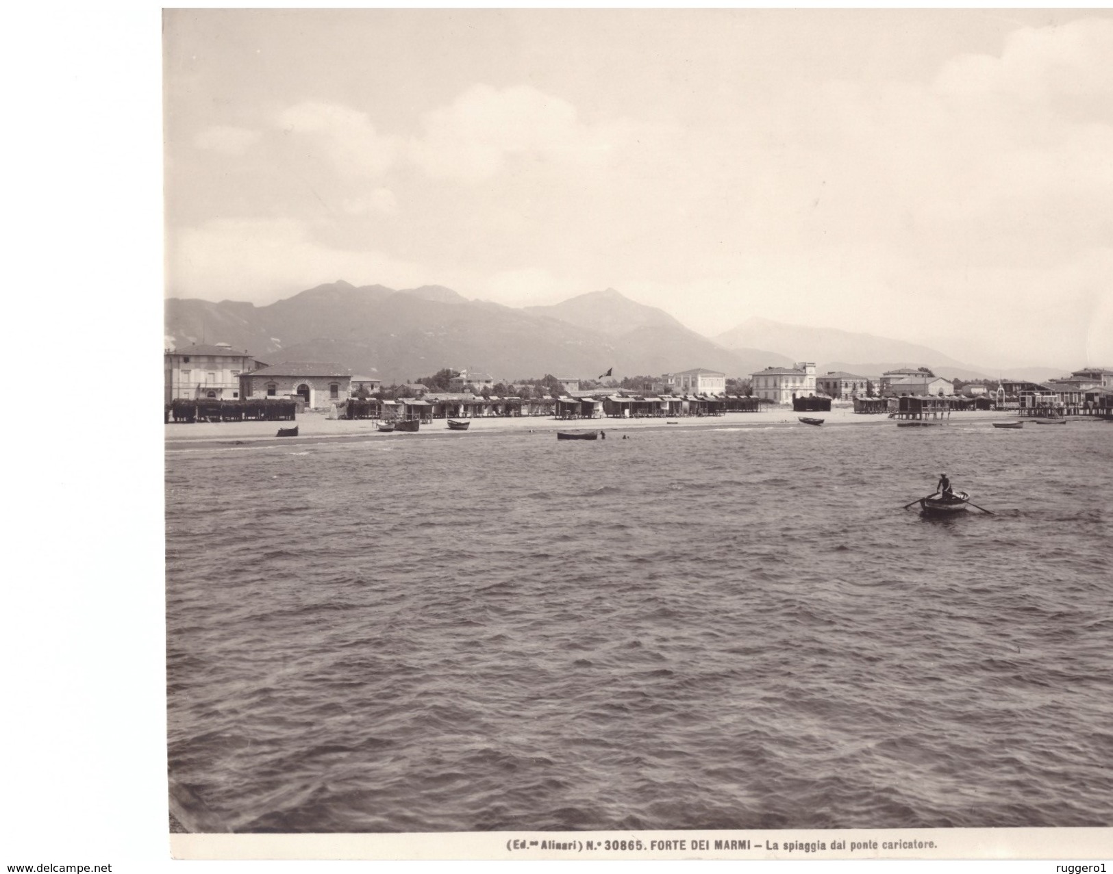 Foto (edizione Alinari) N°30865 Forte Dei Marmi La Spiaggia Dal Ponte Caricatore - Luoghi