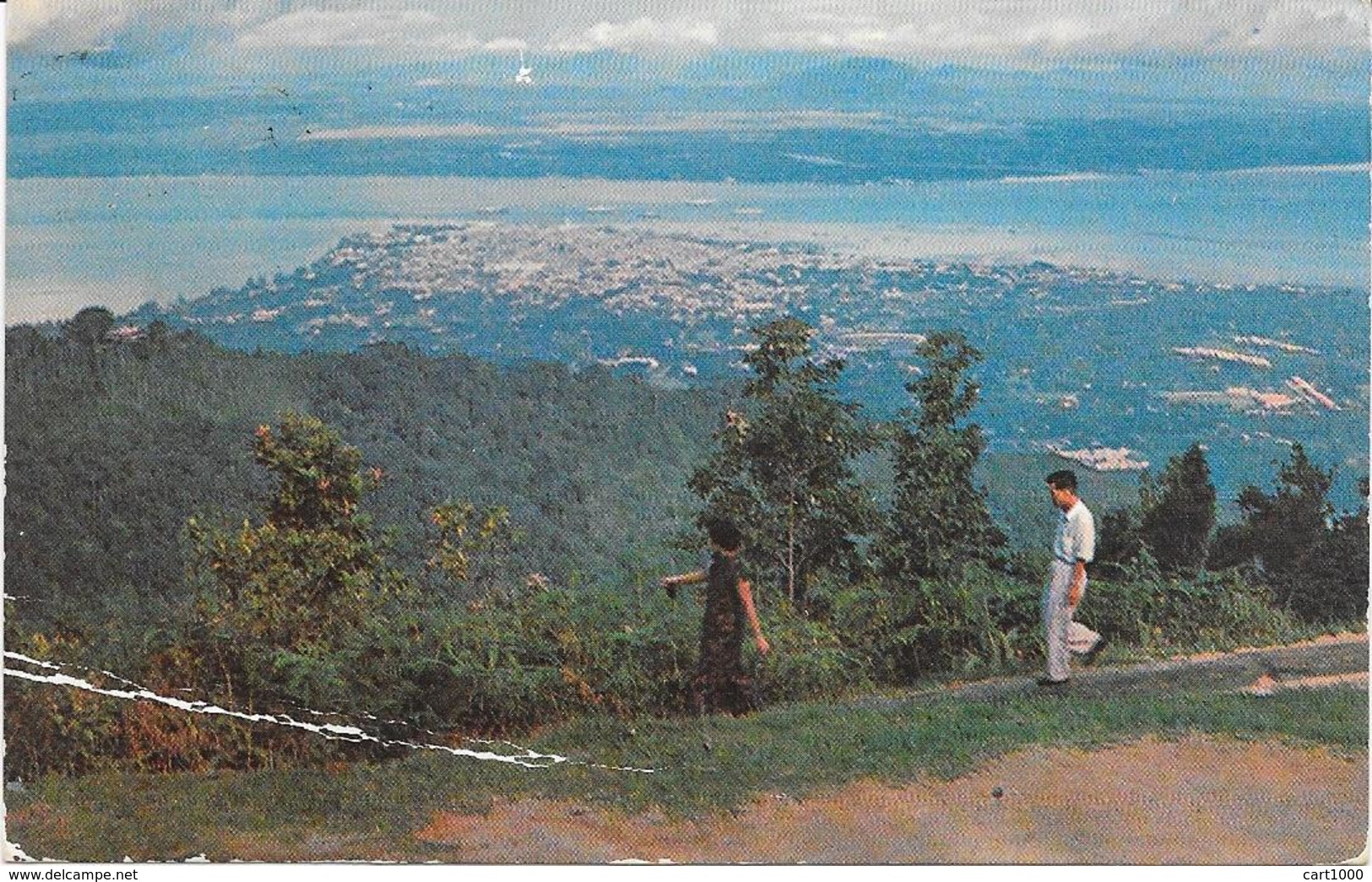 MALAYA GEORGETOWN FROM PENANG HILL 1955 - Malaysia